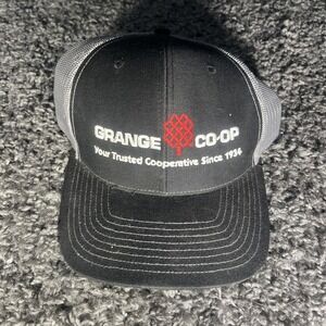 Grange Co-Op Hat Black And Gray Snapback Trucker Hat